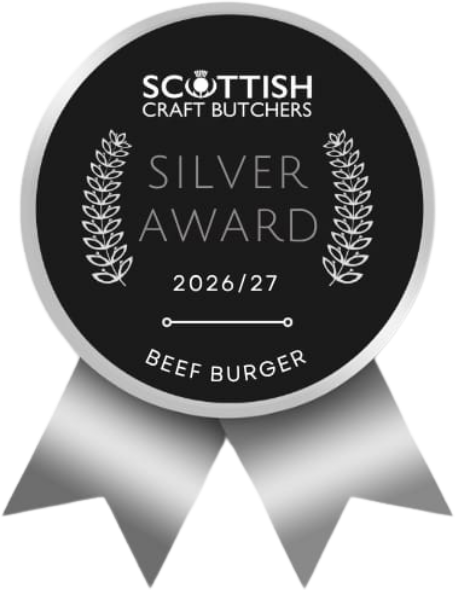 Scottish Craft Butchers Silver Award 26-27 Beef Burger
